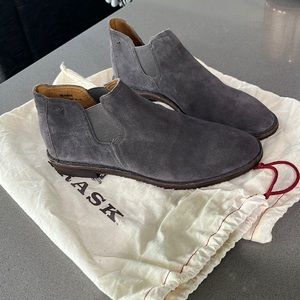 Trask grey suede brand new Allison bootie size 7 never been worn!